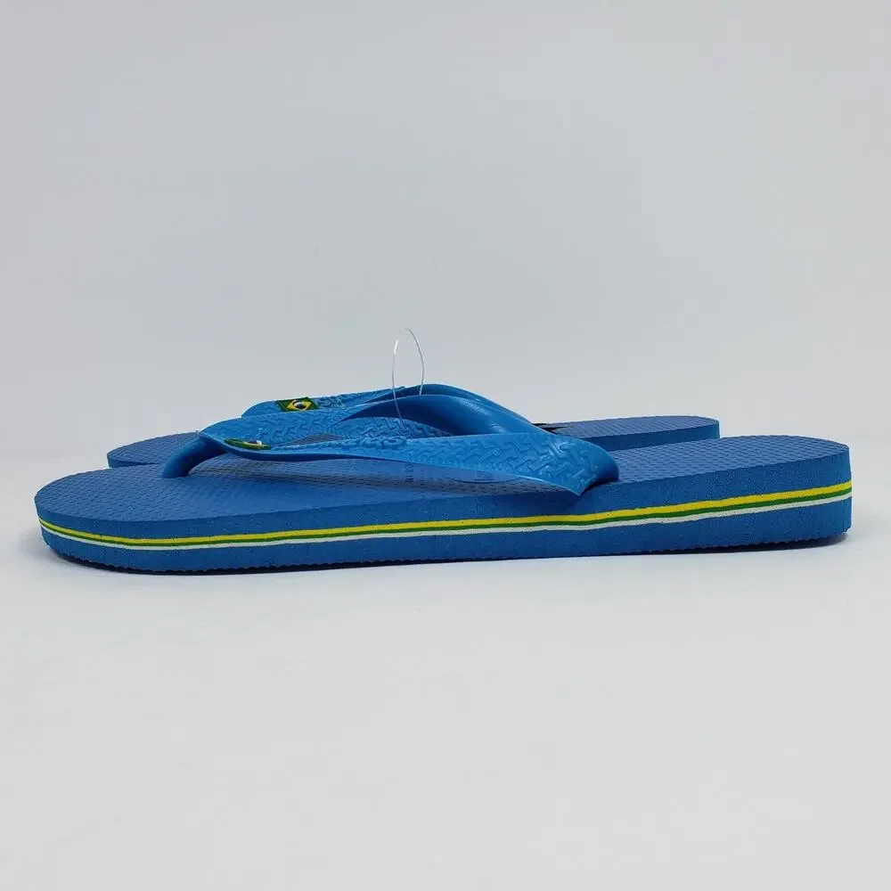 Havaianas Originals Youth Size 6Y Womens Sz 7/8 Blue Slip On Flip Flop Sandals